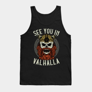 See You In Valhalla - Viking Valknut Warrior Gift Tank Top